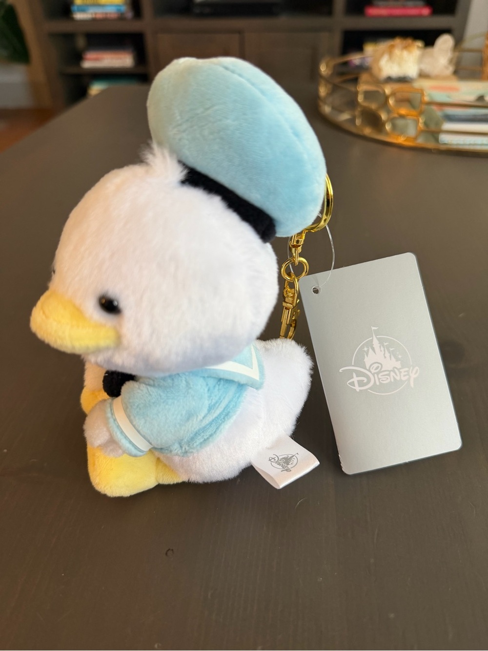Disney Donald Duck Plush Keychain - Light Blue, White & Yellow